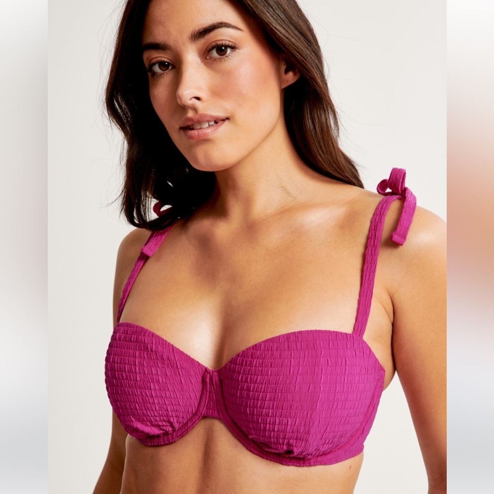 Abercrombie & Fitch Magenta Bikini Top